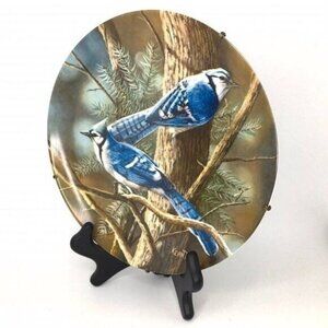 1985 The Blue Jay Edwin Knowles Wall Plate
